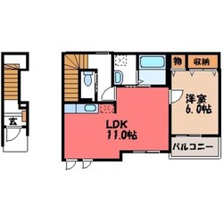 大平下駅 徒歩5分 2階の物件間取画像